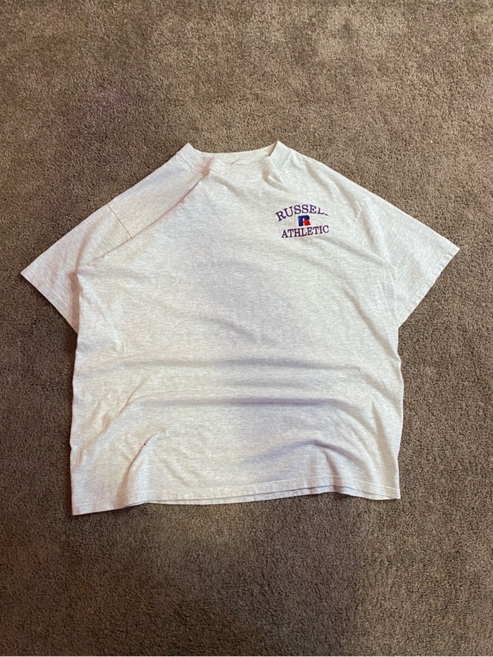 Vintage Russell Athletic Gray Logo Tee